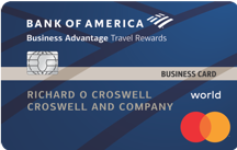 Tarjeta de crédito Bank of America® Business Advantage Travel Rewards World Mastercard®
