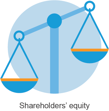 Sección de consejos para el balance general Patrimonio de los accionistas