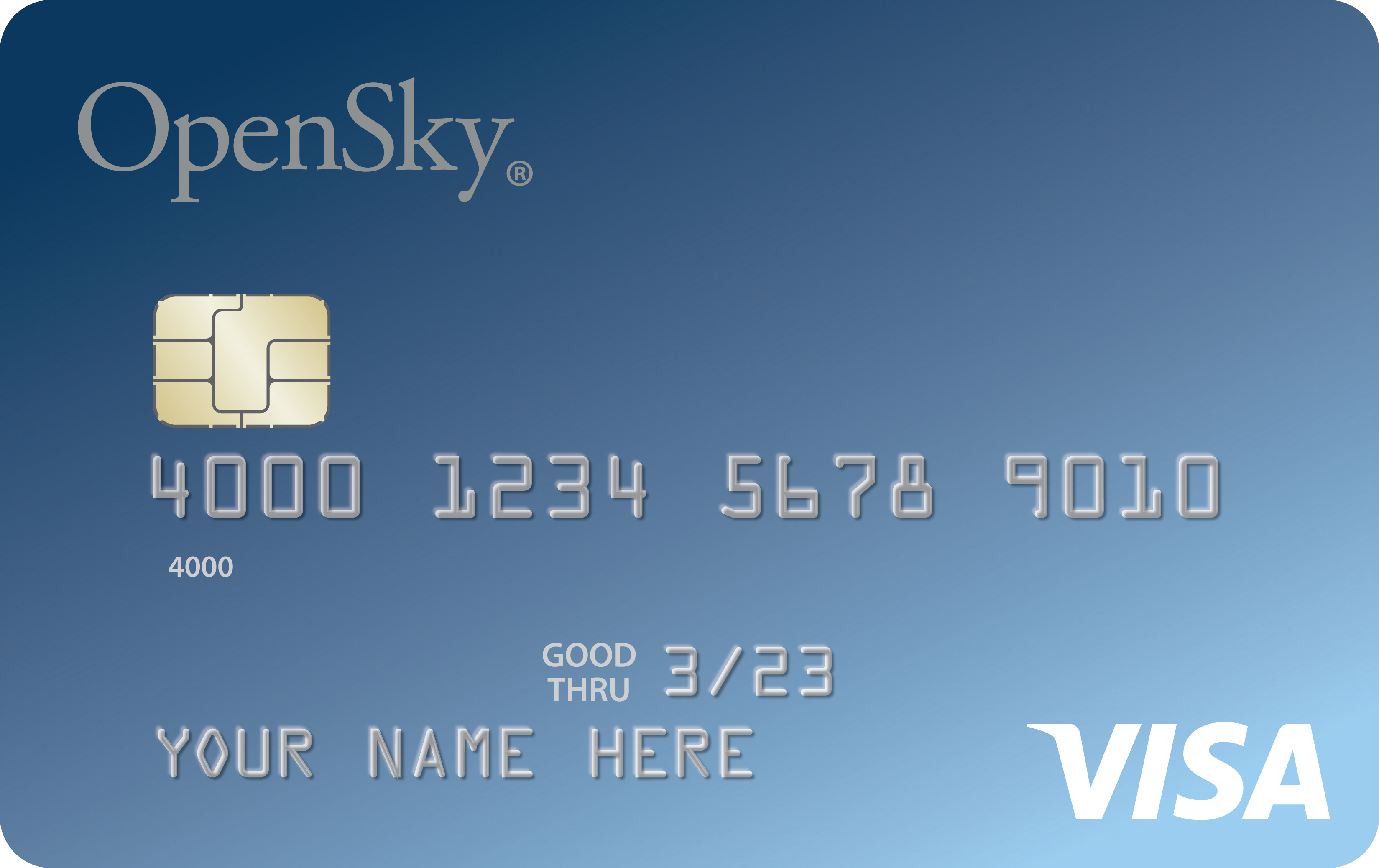 Tarjeta Visa® de crédito garantizado OpenSky®