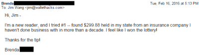 ¡Brenda encontró $ 299.88!