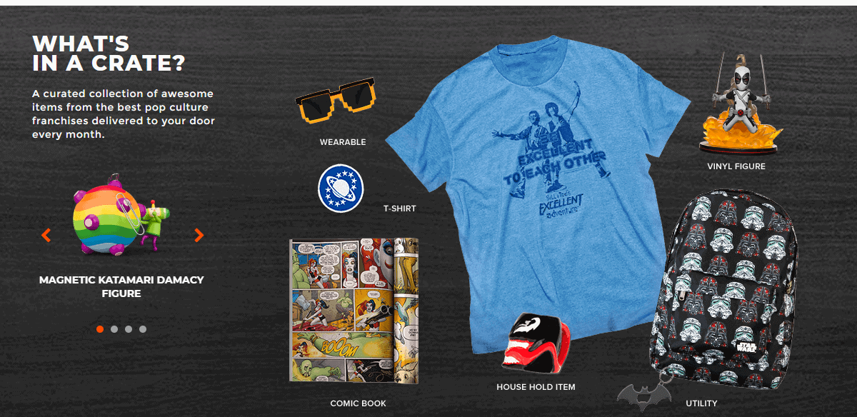 caja de subscripton de lootcrate kids