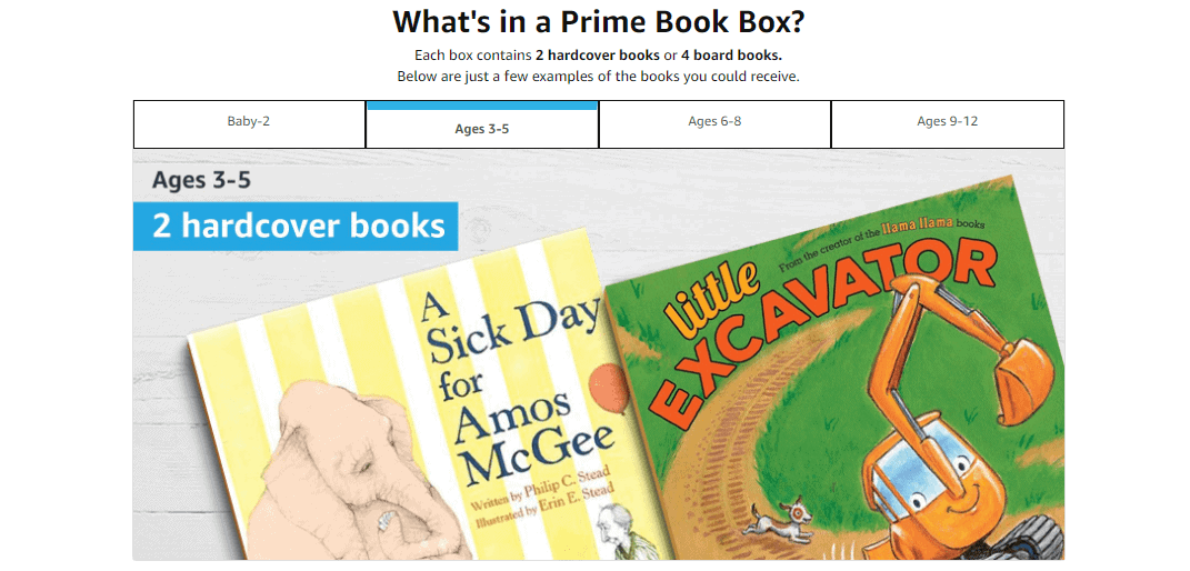 caja de libros prime cajas de subscripton para niños
