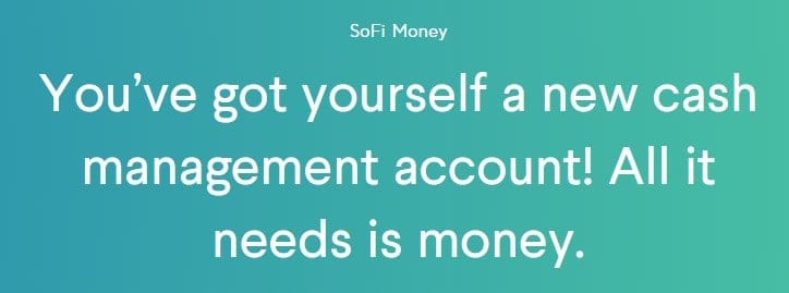 Confirmación de dinero de Sofi