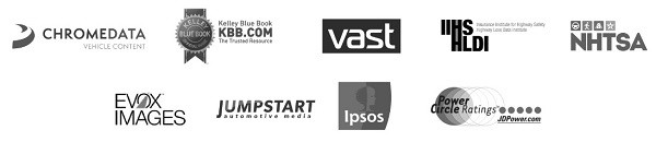 Logotipos de socios de datos de VehicleHistory.com