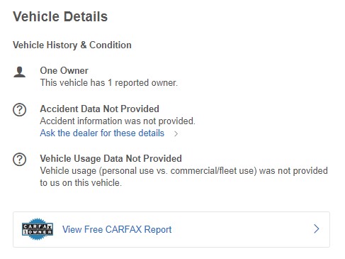 Ver imagen del botón CARFAX