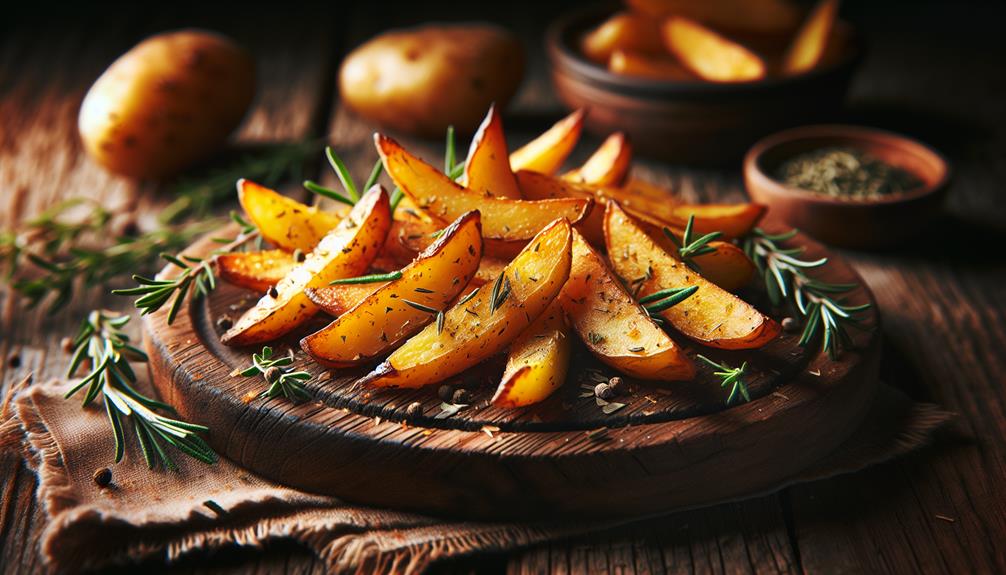 delicious crispy potato pieces