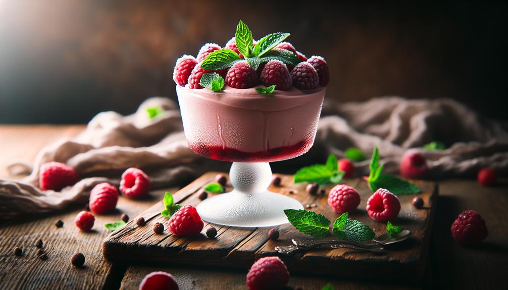 postre fr o de frambuesa